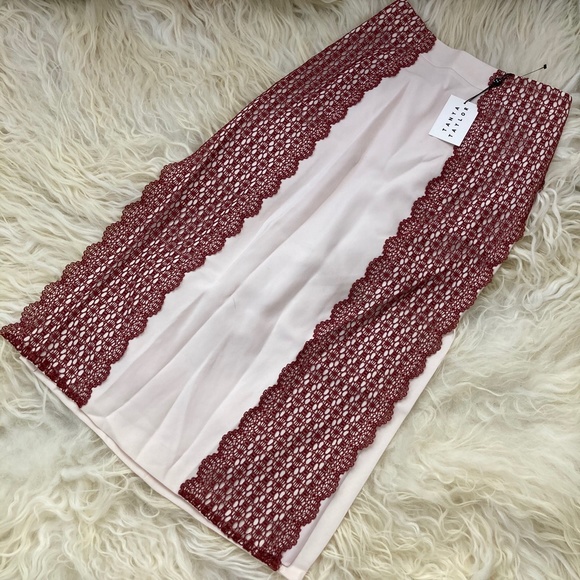 TANYA TAYLOR Crochet-Paneled Simmons Skirt - Picture 10 of 12